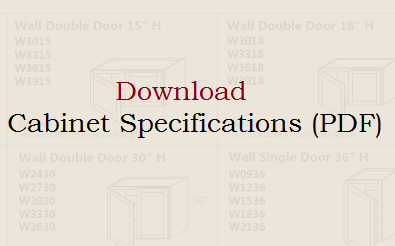 Download our Cabinet Specification Sheet